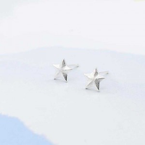 S925 Серебряные ушные украшения Звезда Шлифовальные ушные ногти Простые мелкие украшения